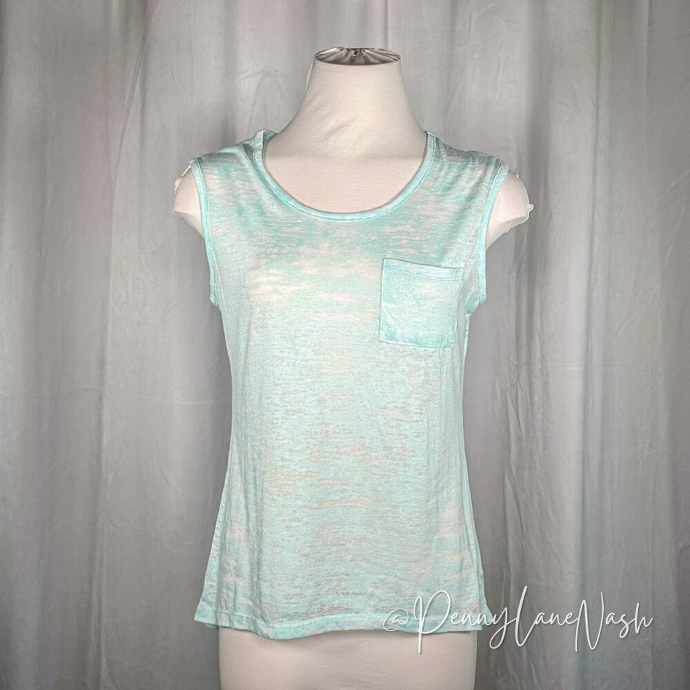 Balance Collection Pocket Athletic Tank Top Blue